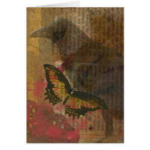 Collage del Grunge del cuervo