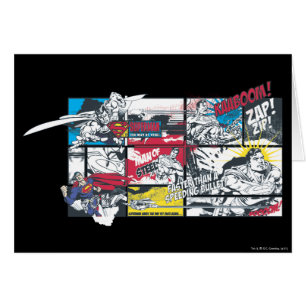 Collage del libro de historietas de Superman