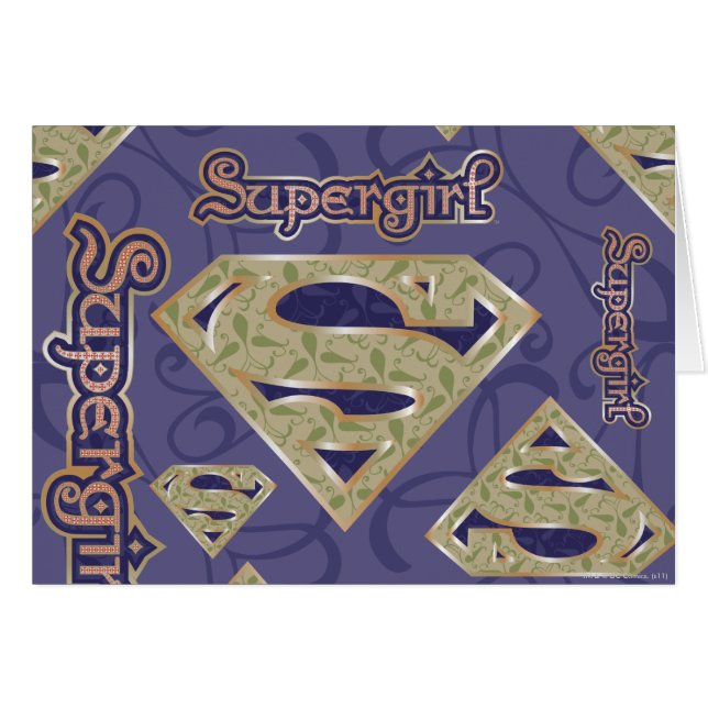 Collage del logotipo de supergirl Fancy (Anverso (Horizontal))