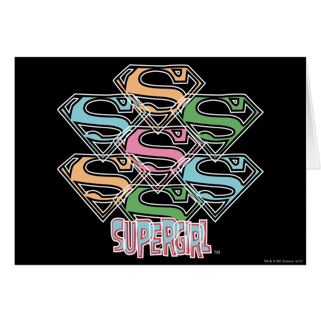 Collage del logotipo de Supergirl Pastel (Anverso (Horizontal))
