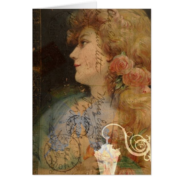 Collage digital Lady Vintage (Frente)