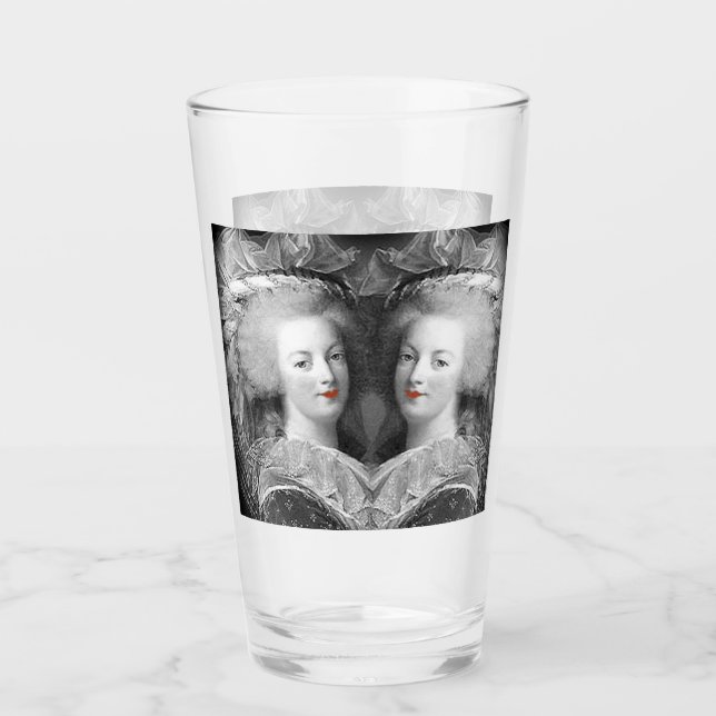 Collage en blanco y negro de Marie Antoinette (Anverso)
