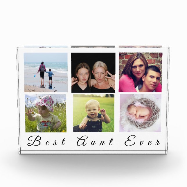 Collage familiar moderno con 6 fotos mejor nunca (Anverso)