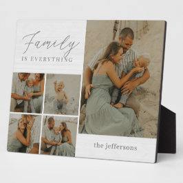 Collage familiar Rústica moderna placa de escritor