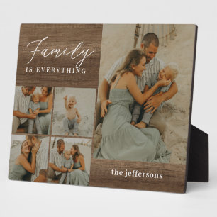 Collage familiar Rústica moderna placa de escritor