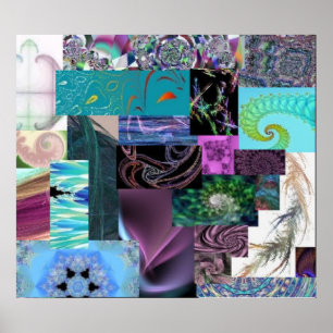 Collage fractal: impresión trenzada