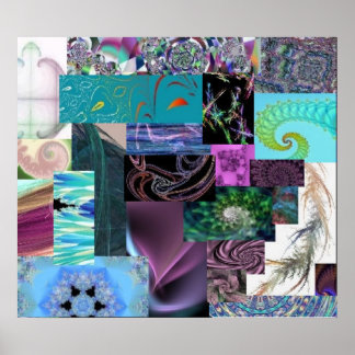 Collage fractal: impresión trenzada