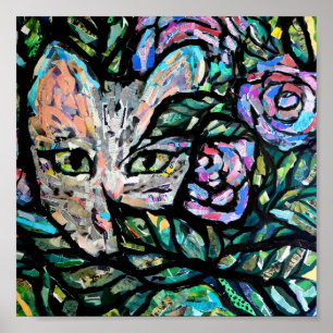 Collage Gato Gris Arte Gatitos Gatos Gatos Collage