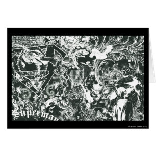 Collage gris de Superman