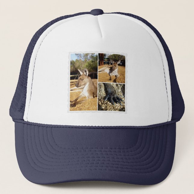 Collage Kangaroo Picture, Gorra de camioneros (Anverso)