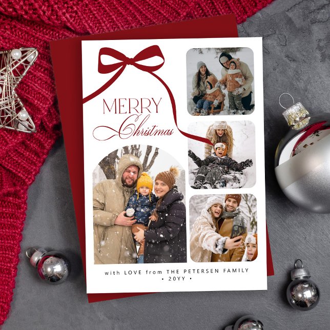 Collage moderno de 4 fotos Feliz Navidad (Subido por el creador)