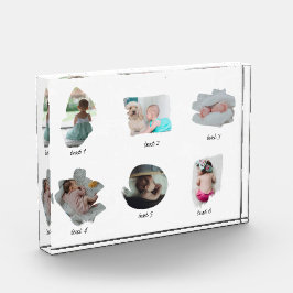 Collage moderno de fotos de bebés