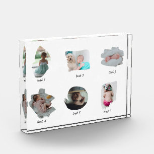 Collage moderno de fotos de bebés