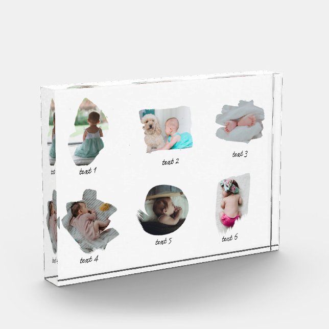 Collage moderno de fotos de bebés (Izquierda)