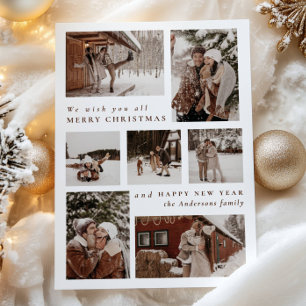 Collage moderno de fotos Feliz Navidad