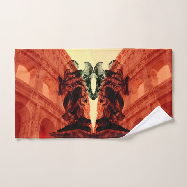 Collage moderno de Guay de la Roma histórica en ro (Toalla de mano)