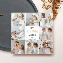 Collage moderno foto Feliz abuelo de Acción de Gra