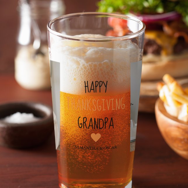 Collage moderno foto Feliz abuelo de Acción de Gra (Subido por el creador)