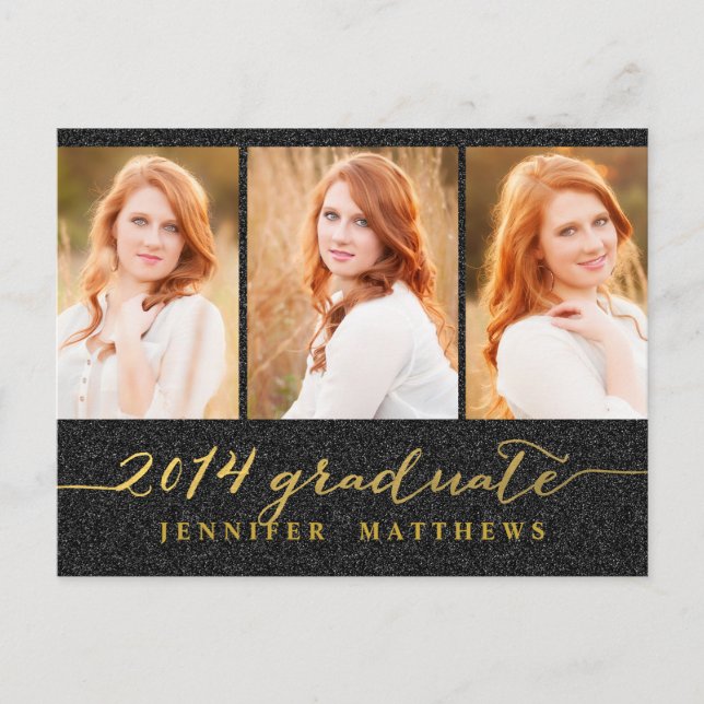 Collage simple | Invitación a la fiesta de graduac (Anverso)