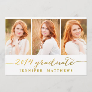 Collage simple Invitación a la fiesta de graduac