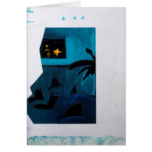 Collages Bruyants Artist libro Blue Room 2 Card