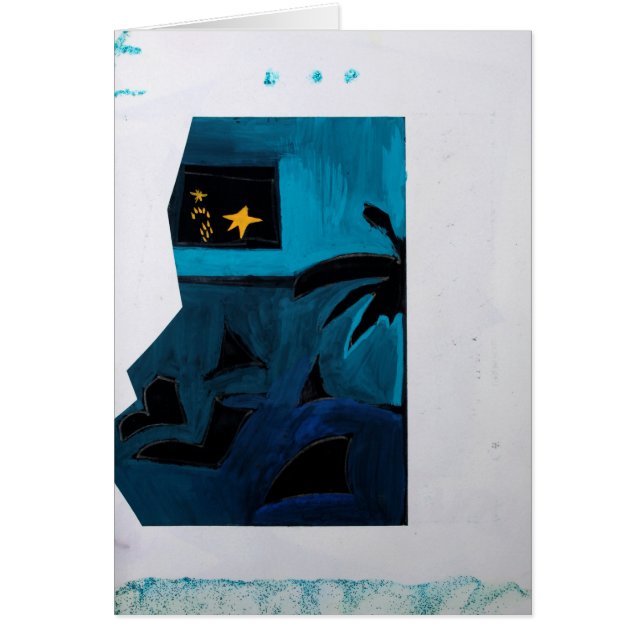 Collages Bruyants Artist libro Blue Room 2 Card (Frente)