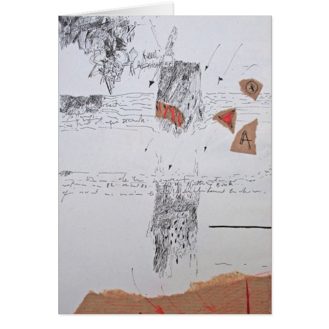 Collages Bruyants Artist's Book 10th page Card (Frente)