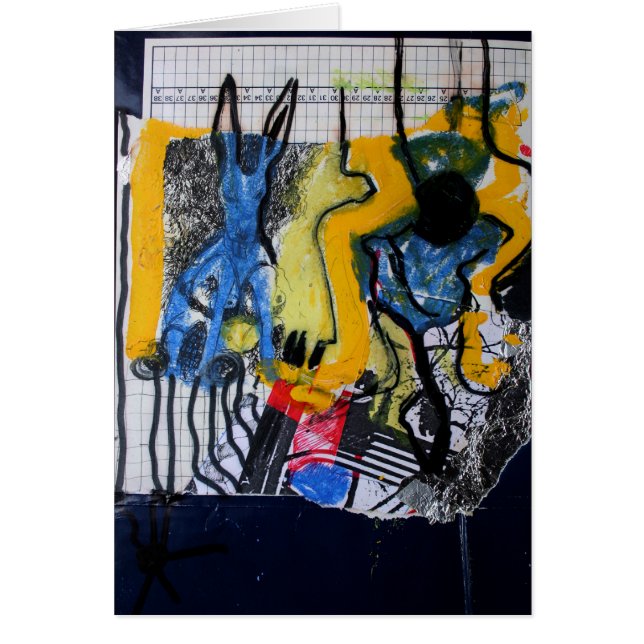 Collages Bruyants Artist's Book 16th page Card (Frente)