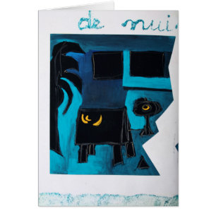 Collages Bruyants Artist's Book Blue Room Card