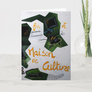 Collages Tarjeta de casa de artista de brujería