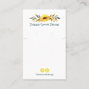 Collar Amarillo Blanco DIY Y Soporte De Tarjetas D