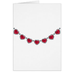Collar bonito del rubí de la mujer