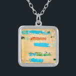 Collar con arte de playa original sobre el encanto<br><div class="desc">Neckolace con colores costeros de arte de playa original</div>