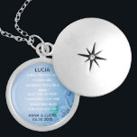 Collar Con Colgante Algo floral de la vieja y azul dama de honor<br><div class="desc">Algo viejo y azul para la dama de honor. Puedes visitar mi tienda por productos más hermosos.</div>