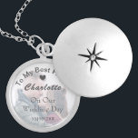 Collar Con Colgante Día de la boda de la novia Mantener el regalo de r<br><div class="desc">Un encantador obsequio para que tu futura esposa esté en tu día de boda y sea fácil de personalizar sin costo adicional.</div>