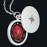 Collar Con Colgante Elegante celebración del 36° Aniversario Rosa Boda<br><div class="desc">¡Conmemorar el 36 aniversario del boda con este elegante armario! Las elegantes letras blancas con un romántico fondo rosa rojo añaden un toque memorable a esta ocasión especial y un hito extraordinario. Personalizar con los nombres de la pareja feliz, y fechas para su rosa de aniversario. Diseño © W.H. Sim,...</div>