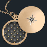 Collar Con Colgante Elegante Diamante de Oro Negro Tirado Lujo Tu Nomb<br><div class="desc">Elegante diamante dorado negro de lujo tufado Su nombre Golden Gemstone regalo personalizado - Añadir su nombre o texto - Hacer su regalo especial - Redimensionar y mover o eliminar y agregar texto / elementos con la herramienta Personalización. Elige tu fuente / tamaño / color favorito! Diseño por MIGNED !...</div>
