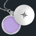 Collar Con Colgante Lavanda, color sólido,<br><div class="desc">Lavanda,  color sólido,  sombra de bonito violeta.</div>