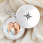 Collar Con Colgante Mejor Amigos para siempre BFF Fotografía simple mo<br><div class="desc">Este diseño simple y clásico está compuesto por tipografía de la síspera y agrega una foto personalizado. "Best Friends Forever" (Los mejores amigos para siempre) gira en torno a la foto de tus amigos</div>
