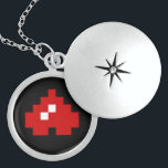 Collar Con Colgante Upside-down corazón del pixel de 8 pedazos<br><div class="desc">Upside-down corazón del pixel de 8 pedazos

Los trotones del globo se especializan en imágenes idiosincrásicas alrededor del globo. Aquí usted encontrará tarjetas de felicitación,  las postales,  los posters,  Mousepads y más únicos.</div>