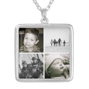 collar de Collage de fotos de la madre