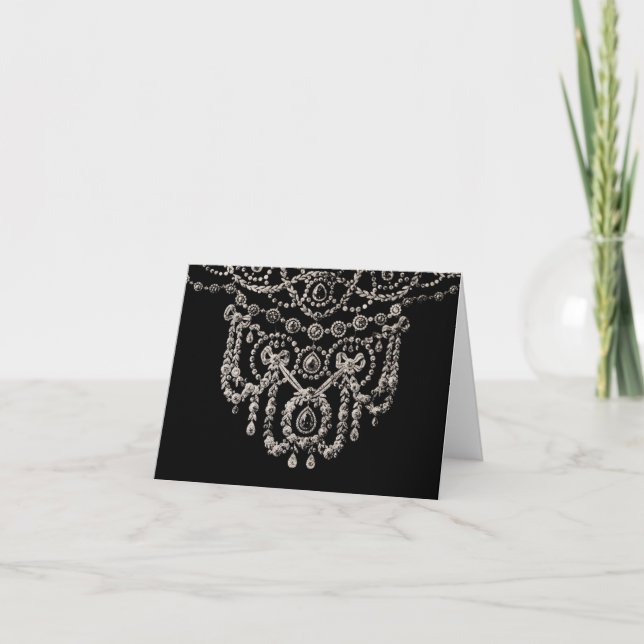 Collar de Joyas Cartierr ~ Tarjeta de Saludo / Not (Anverso)