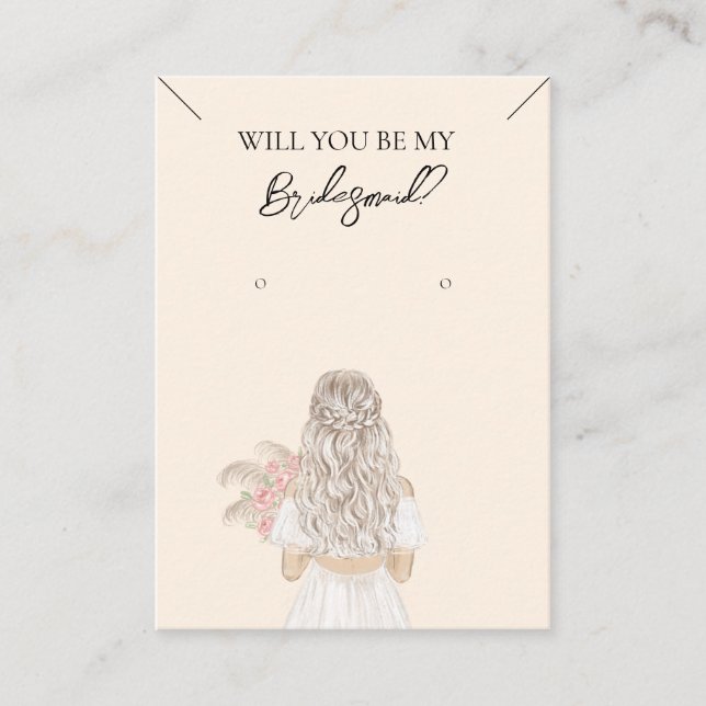 Collar de la dama de honor y tarjeta de visualizac (Anverso)