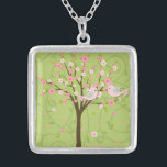 Collar de los pájaros de la flor de cerezo<br><div class="desc">Nuestro collar de los pájaros de la flor de cerezo está disponible en varios estilos y finales y es un complemento perfecto con nuestros pájaros de la flor de cerezo que casan las invitaciones, las tarjetas de RSVP, las tarjetas de nota, los ornamentos del recuerdo, y el otro engranaje del...</div>