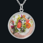 Collar De Plata De Ley Boda de novia Bouquet agrega tu foto a Keepsake<br><div class="desc">Personalizar este diseño hoy! Este regalo es perfecto para la ocasión especial. Ven a ver nuestra tienda,  para todos nuestros diseños geniales.</div>