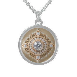 COLLAR DE PLATA DE LEY DIAMOND & PEONY