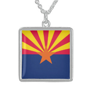Collar De Plata De Ley Diseño de la bandera del estado de Arizona
