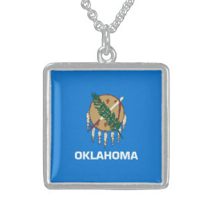 Collar De Plata De Ley Diseño de la bandera del estado de Oklahoma