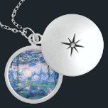 Collar De Plata De Ley Lirios del agua de Monet<br><div class="desc">Lirios del agua de Monet. 
Visite por favor mi tienda para un diseño más interesante y más => bien escogido zazzle.com/iwheels* del color</div>