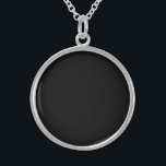Collar De Plata De Ley pálido<br><div class="desc">Sólo código hex negro 000000 tendencia color gótico medianoche inglés</div>